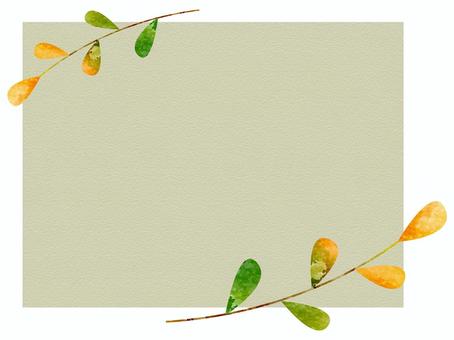 Fall color frame ver 02, fuwa, background design, background illustration, JPG, PNG and AI