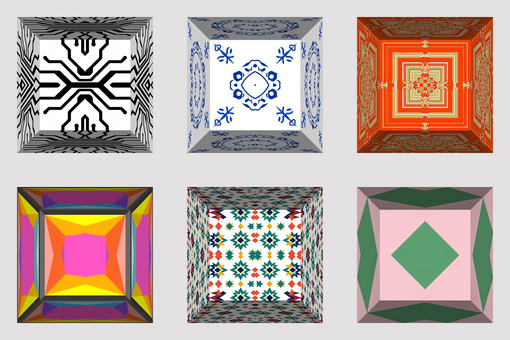 四角いアイコン・バナー素材のセット画像 アイコン,バナー,セット,スウォッチ,カラフル,四角,立体的,web,ボタン,パーツのイラスト素材