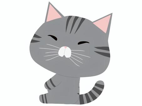 座っているさばとら猫 座っているさばとら猫 座る,猫,さばとら,動物,かわいい,リラックスのイラスト素材
