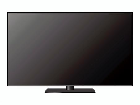 画面が消えている大型テレビモニター テレビ,液晶,有機el,ディスプレイ,モニター,画面,モニタ,大型,単体,白背景のイラスト素材