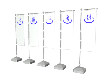 のぼり旗 のぼり旗,旗,温泉,宣伝,銭湯,pr,公衆浴場,広報のイラスト素材