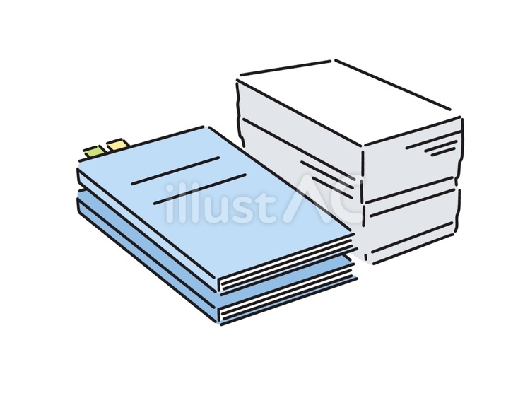 書類とファイル 書類,ファイル,紙のイラスト素材
