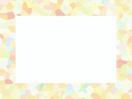 カラフルなモザイクの四角フレーム110 フレーム,飾り枠,枠,囲み,四角,四角形,カラフル,モザイク,長方形,背景のイラスト素材