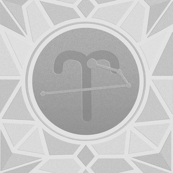 シームレスなモザイク牡羊座　ｐ エンボス おひつじ座,牡羊座,星占い,ホロスコープ,占星術,12星座,宇宙,天体,天文,ギリシャ神話のイラスト素材