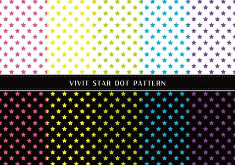 Illustration, star, dot, polka dot, 