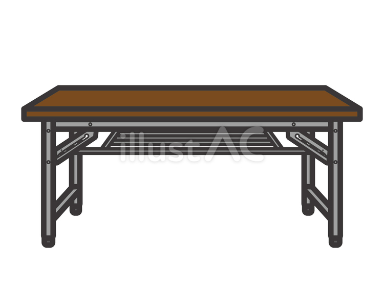 長机02 長机,折り畳みテーブル,会議のイラスト素材