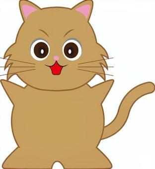 喜ぶ猫 猫,喜ぶ,可愛い,動物,ペットのイラスト素材