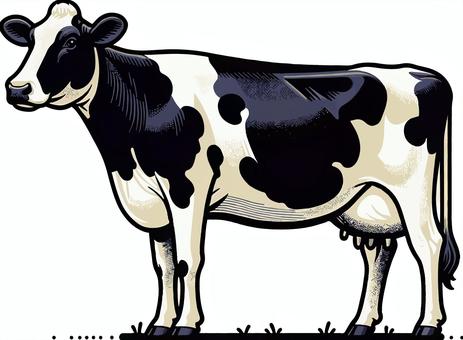 holstein, holstein, cattle, dairy cow, JPG, PNG and AI