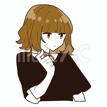 髪をいじる 女性