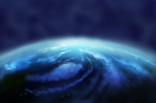 Illustration, space, planet, earth, 