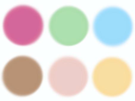 丸フレームセット＿１ 丸,丸枠,まる,枠,フレーム,フレーム枠,囲み枠,囲み,セット,パステルカラーのイラスト素材