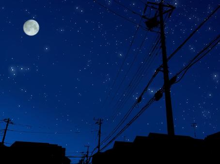 夜空 星,夜景,背景,絶景,夜空,満月,パワースポット,星空,銀河,キラキラのイラスト素材
