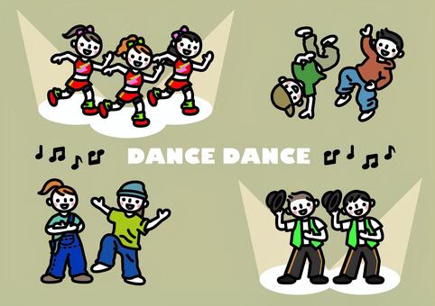 dance_dance ダンス,子ども,踊り,hiphop,danceのイラスト素材