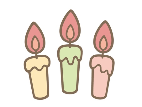 Illustration, candle, christmas, a candle, 