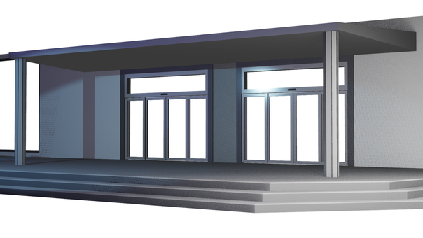 自動ドア 自動ドア,ドア,門,ゲート,自動扉,スライトドア,扉,オートドア,柱,門前のイラスト素材