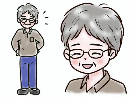 健康的老人, JPG 和 PNG 健康的老人, 老年男性, 高齡, 男人, JPG 和 PNG