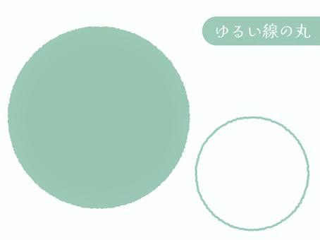 やさしい手描き風ミントグリーンの丸 ミントグリーン,円,枠,フレーム,イラスト,素材,ゆるい,シンプル,ワンポイント,ハンドドローイングのイラスト素材