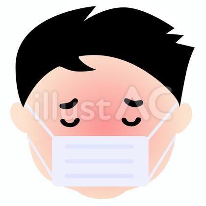 マスクをした男の子