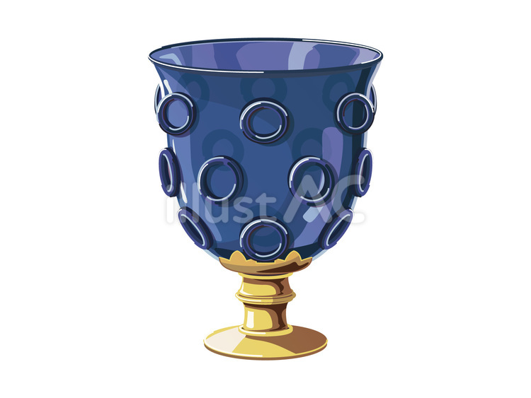 瑠璃杯 歴史,日本史,奈良時代のイラスト素材