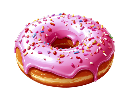 ドーナツ　AI生成画像　