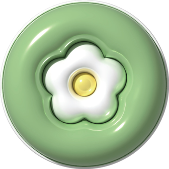 ぷっくりお花③ ぷっくり,ぷくぷく,花,お花,フラワー,立体,３d,アイコン,トプ画,自然のイラスト素材