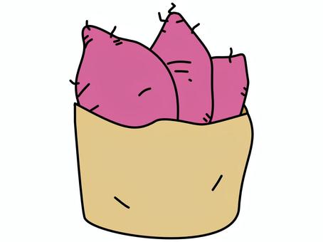 焼き芋 焼き芋,さつまいも,薩摩芋,食べ物,ホクホク,秋,冬,食材,芋,おいしいのイラスト素材