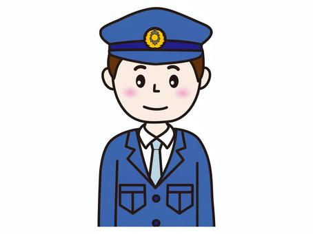 警察官 人物,警察官,男性,警官,制服のイラスト素材