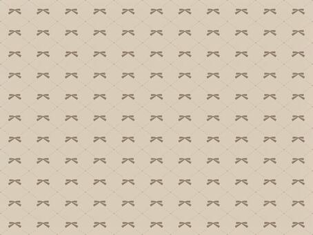 茶系リボンのパターン パターン,リボン,くすみ,茶色,キルティング,背景,待ち受け,壁紙,ラブリー,かわいいのイラスト素材