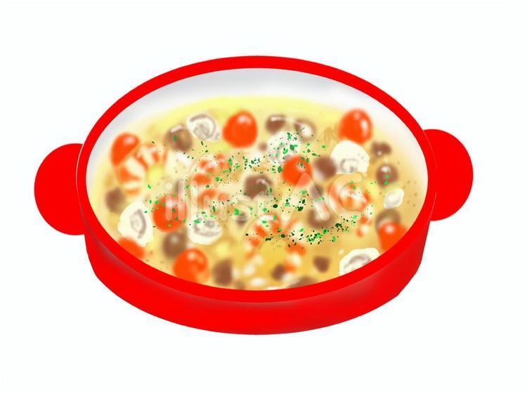 アヒージョ アヒージョ,オリーブオイル,スペイン料理のイラスト素材