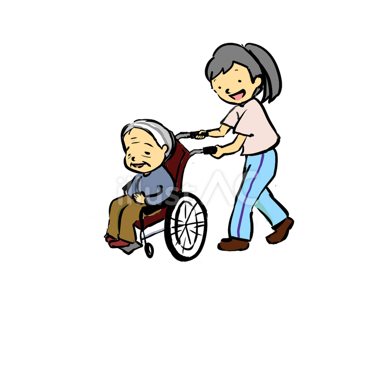 介護 介護,お年寄り,仕事のイラスト素材