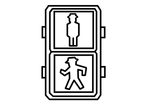 信号機 信号機,歩行者用,機械装置,道路交通,合図,イラストのイラスト素材