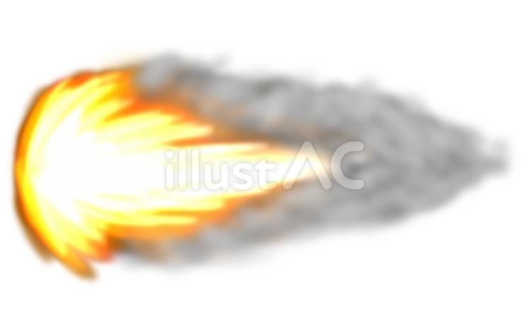 大きい噴射炎または炎魔法やブレス 噴射炎,ロケット,ブースターのイラスト素材