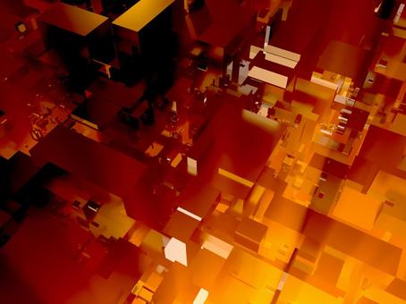 Illustration, 3d, cg, bloco, 
