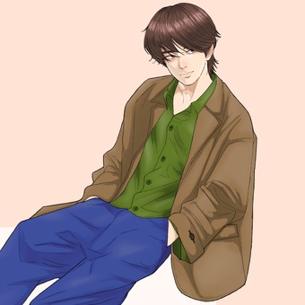 ジャケットボーイ ジャケット,ファッション,青年,イケメン,漫画のイラスト素材