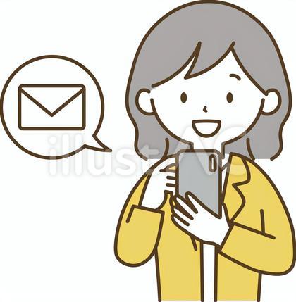 スマホで連絡を取るスーツの女性