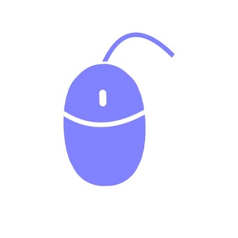 マウス マウス,電子機器,青,アイコン,有線のイラスト素材