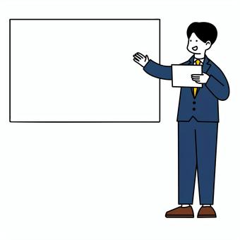 man giving a presentation, male, business, presentation, JPG and PNG