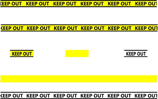 KEEP OUTまとめ（※AI有） keepout,規制線,キープアウト,枠,ストップ,フレーム,ハザード,デンジャー,交通整理,止まれのイラスト素材