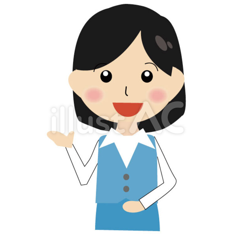 Olこちらイラスト No 4439 無料イラストなら イラストac