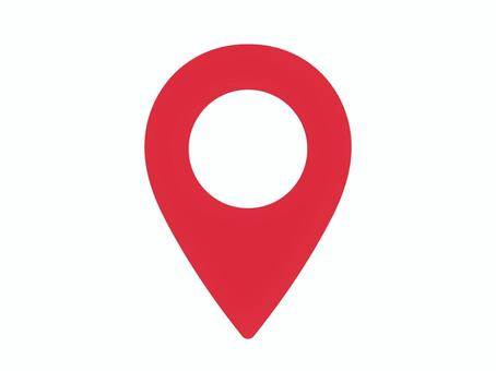 マップピン　赤 地図,目的地,マップ,マーカー,アクセス,案内,ポインター,現在地,出発地点,gpsのイラスト素材