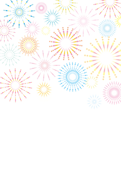 Illustration, fireworks, fireworks display, summer festival, 