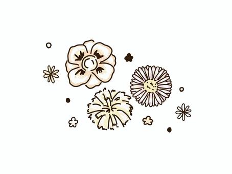 Flower_handwriting style, JPG, PNG and AI Flower_handwriting style, flower, plant, handwriting style, JPG, PNG and AI