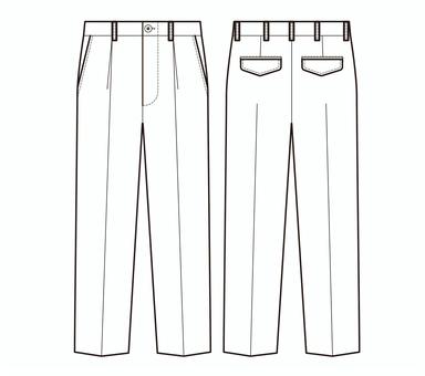 チノパン　No5 絵型,チノパン,チノ,スラックス,パンツ,ズボン,ボトム,ファッション,服,デザインのイラスト素材
