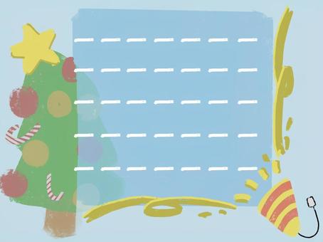 Illustration, christmas, hand-painted tone, crayon, 