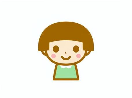 女の子　おかっぱ 女の子,子供,おかっぱ,人物,女性のイラスト素材
