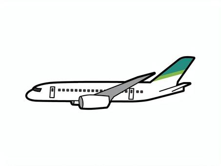 旅客機側面 ジャンボジェット,ジャンボ機,ジェット機,飛行機,大型,旅客機,乗り物,マシン,乗物,航空機のイラスト素材