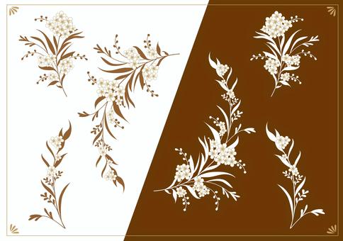 Antique flower set, Antique flower set, flower, antique, classic,