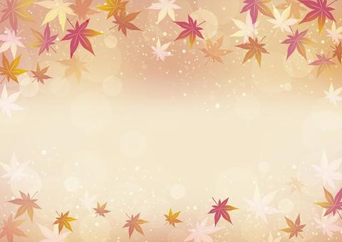 もみじの背景横 秋,赤,紅葉,秋の葉,もみじ,青,葉,背景,メニュー,季節のイラスト素材