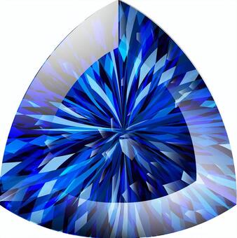 ai triangular cut sapphire, , JPG, PNG and AI