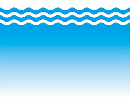 なみなみ001_A なみなみ,波,にょろにょろ,波線,海,水,バック,背景,イメージ,青のイラスト素材